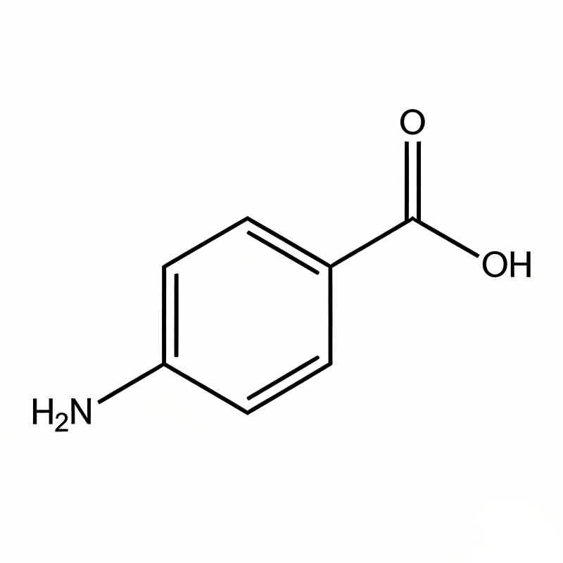 4-Aminobenzoic acid structural formula 150-13-0 structural formula